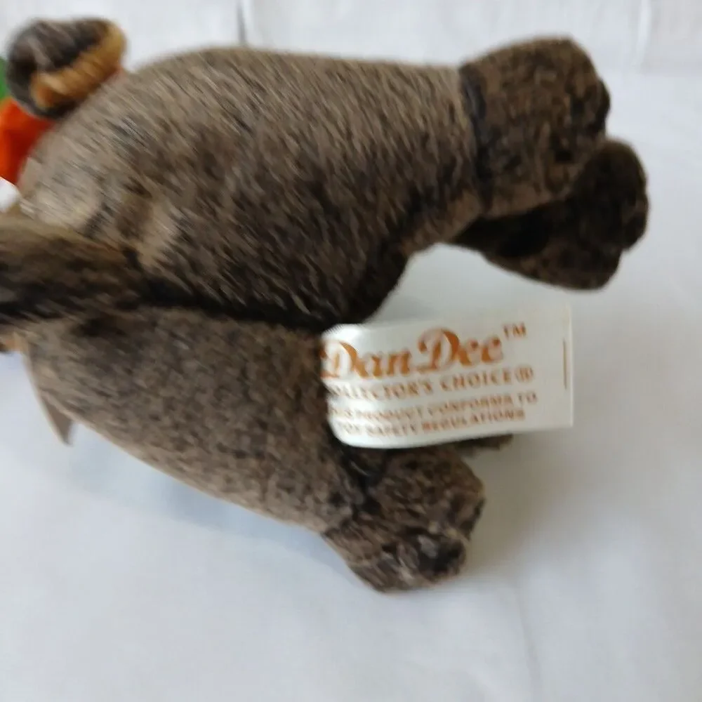 Dan Dee Pumpkin Time Halloween Puppy W/ Pumpkin Hat Plush 7